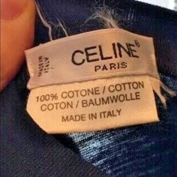 CELINE PARIS M Top LOGO T shirt Made in italy - Picture 2 of 8